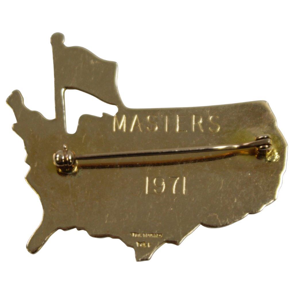Lot Detail - 1971 Augusta National Member Gift - 14k Gold Masters Logo Pin