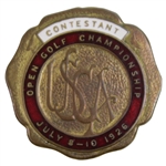1926 US Open at Scioto Contestant Badge #64 - Bobby Jones Open Victory