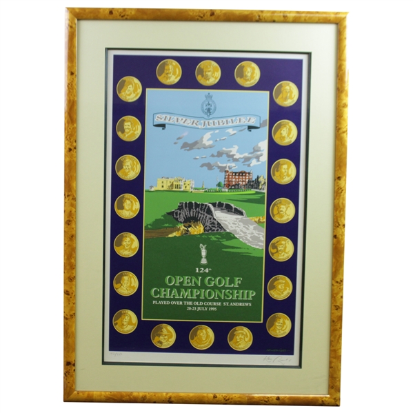 1995 OPEN Championship at St. Andrews Ltd Ed Ken Reed 'Silver Jubilee' Print #192/850 - Framed
