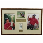 Tiger Woods Signed 1996 US Amateur at Pumpkin Ridge Sunday Ticket #4913 Display - Framed JSA ALOA
