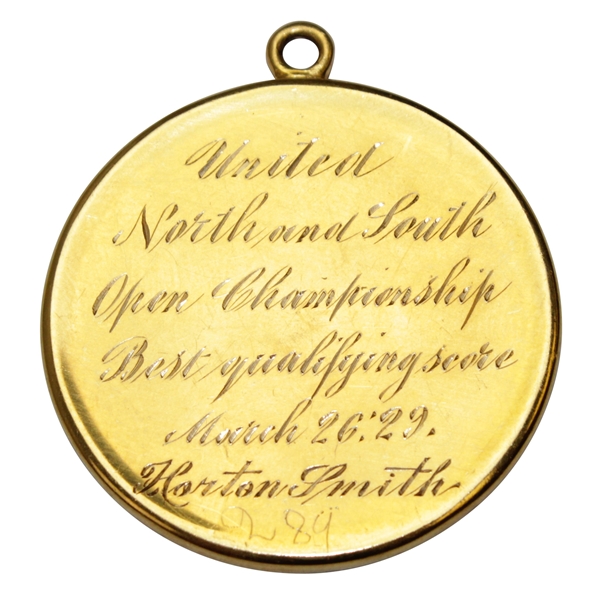 Horton Smith's 1929 United North & South Open Championship at Pinehurst CC Best Qualifying Medal