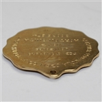 Horton Smith's 1929 Inaugural Greater Pensacola Open Golf Tournament Winner's 14k Gold Medal