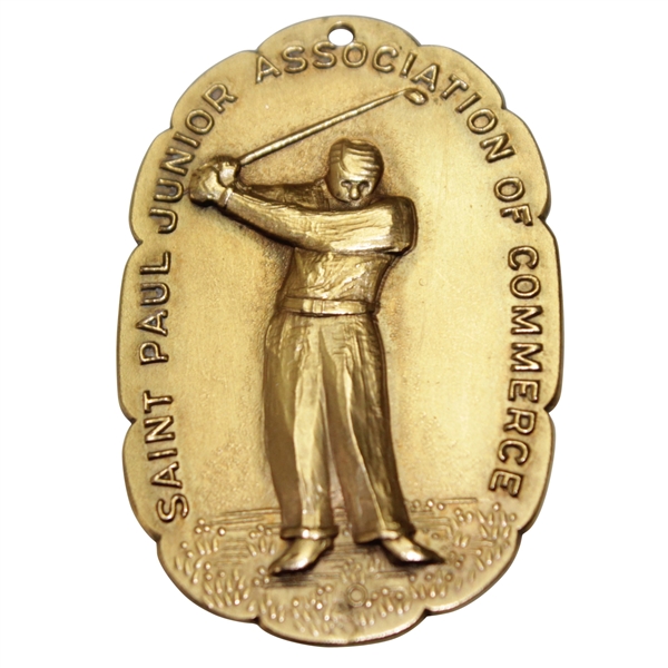 Horton Smiths 1941 St Paul Junior Assoc. of Commerce Open 1st Place Winners Medal - Last of 30 PGA Wins