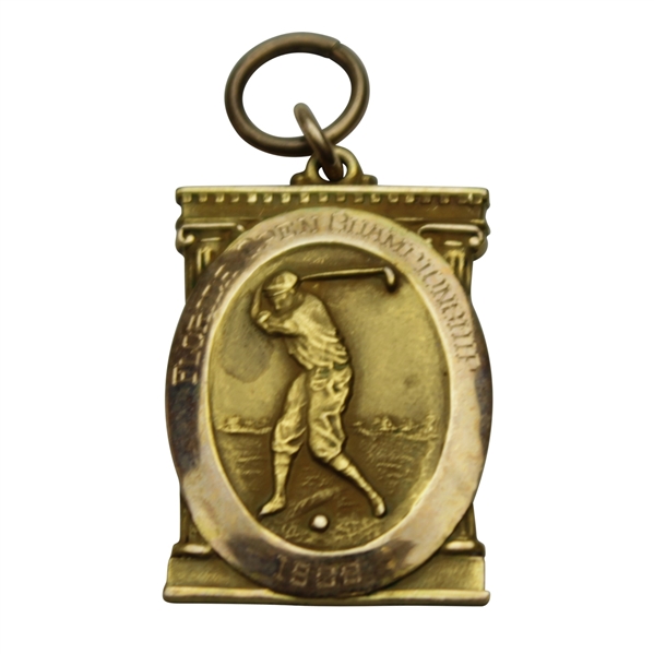 Horton Smiths 1929 Florida Open Championship Winners 14k Gold Van Vleck-Ames Medal