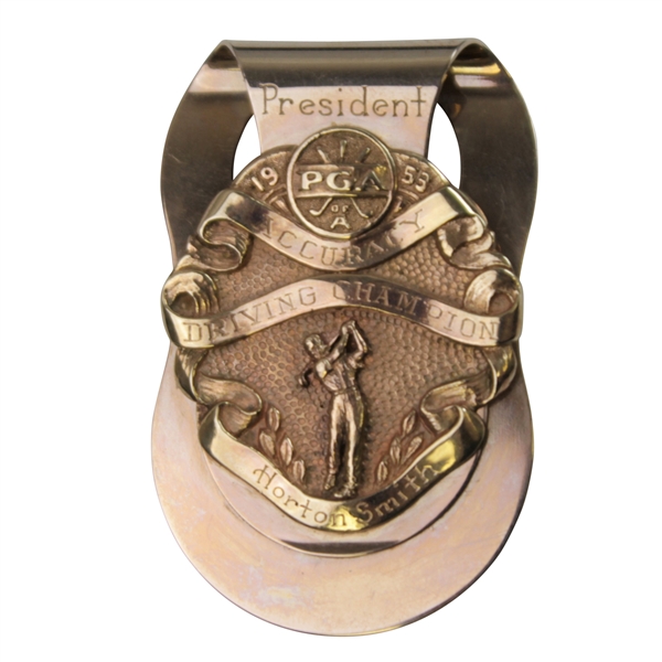 Horton Smiths 1953 PGA President Accuracy Driving Champion Money Clip