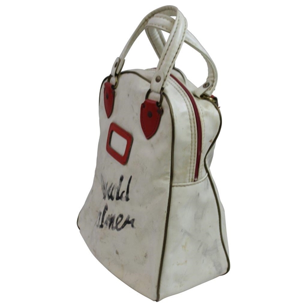 Arnold Palmer's Personal Classic Red/White Wilson Shag Bag with Letter