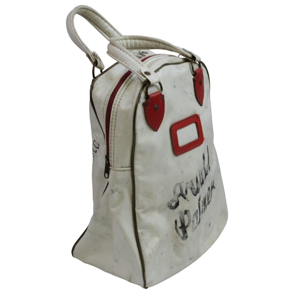 Arnold Palmer's Personal Classic Red/White Wilson Shag Bag with Letter