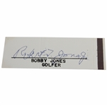 Robert 'Bobby' T. Jones, Jr. Signed Cut Signature JSA ALOA