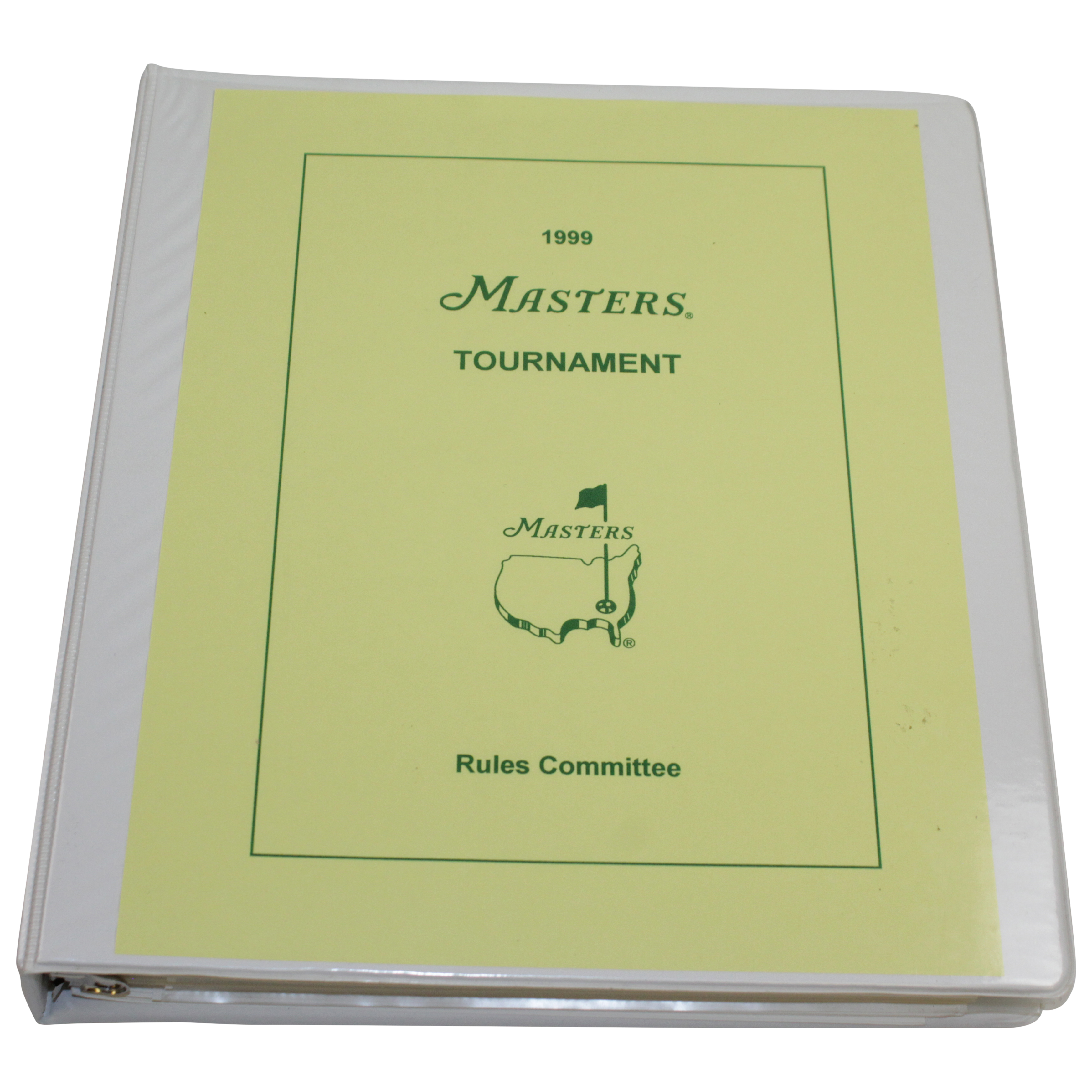 Lot Detail - 1998 Masters Tournament Rules Committee Binder