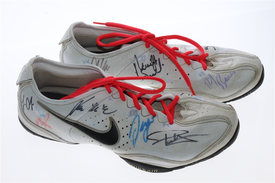 Multi Signed Nike Golf Shoes - Sergio Garcia, Paul Casey, and More JSA ALOA