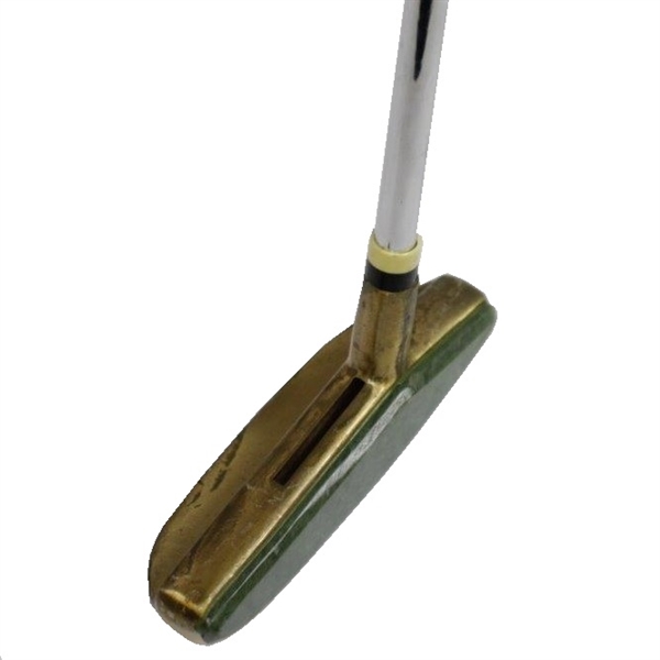 Gold Plated Stroke-Saver Putter with Jade Green Face