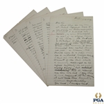 1893 Handwritten Letter Regarding Cannes Golf Club Ruling - 5 Pages - April 10th