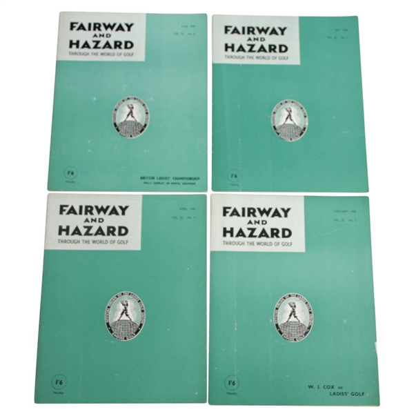 1949 & 1950 Fairway and Hazard: 'Through the World of Golf' Magazines - Thirteen (13)