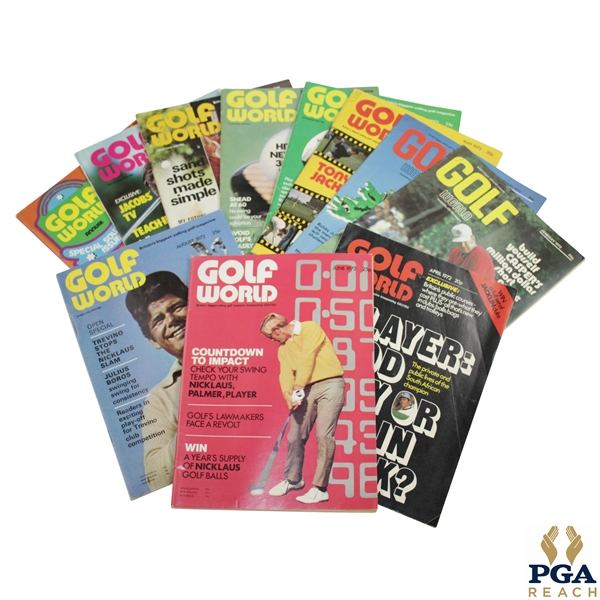 1972 Golf World (Britain) Golf Magazines - Eleven (11)