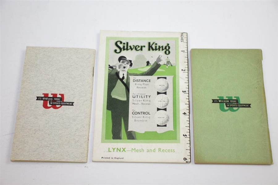 Two Latest Simplified Wilson Sporting Good Co. Rules Books with 1934 SilverKing Rules Handbook