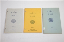 1960-1969 USGA Rules of Golf Booklets - Ten (10)