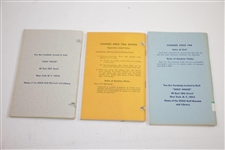 1960-1969 USGA Rules of Golf Booklets - Ten (10)