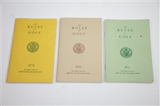 Four 1968 Rules of Golf Plus 1970-1972 USGA Rules of Golf Booklets - Seven (7)
