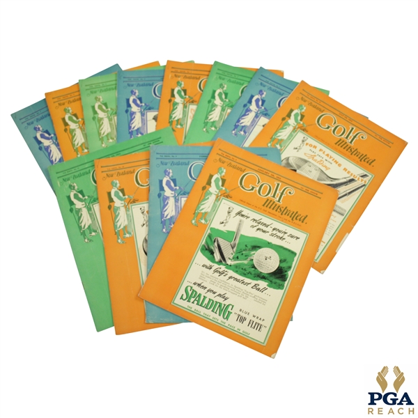 1954 New Zealand Golf Illustrated Golf Magazines - Twelve (12)