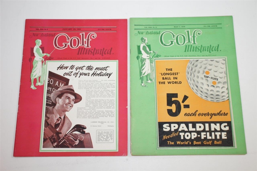 1950 New Zealand Golf Illustrated Golf Magazines - Eleven (11)
