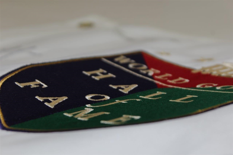 Six LPGA HoFers Signed World Golf Hall of Fame Embroidered Flag JSA ALOA