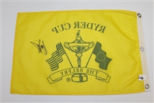 Sergio Garcia Signed Ryder Cup at The Belfry Screen Flag - Early Signature JSA ALOA