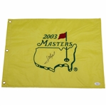 Jose Maria Olazabal Signed 2003 Masters Embroidered Flag JSA #P94948
