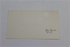 Ben Hogan Signed 3x5 Card JSA ALOA