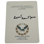 Robert Trent Jones Signed Robert Trent Jones Golf Club Scorecard JSA ALOA