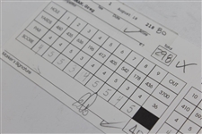Greg Norman & Ernie Els Signed Official 2002 PGA Championship at Hazeltine Scorecard JSA ALOA