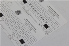 Els, Irwin, & Harrington Signed Official 2004 PGA Championship at Whistling Straits Scorecards JSA ALOA