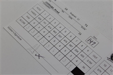 Fred Couples & Ernie Els Signed Official 2006 PGA Championship at Medinah Scorecard JSA ALOA