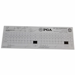 Phil Mickelson & Rich Beem Signed Official 2008 PGA Championship at Oakland Hills Scorecard JSA ALOA