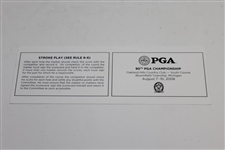 Phil Mickelson & Rich Beem Signed Official 2008 PGA Championship at Oakland Hills Scorecard JSA ALOA