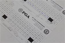 Rory McIlroy, Ernie Els, & Signed Official 2009 PGA Championship at Hazeltine Scorecard JSA ALOA