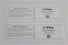 Rory McIlroy, Ernie Els, & Signed Official 2009 PGA Championship at Hazeltine Scorecard JSA ALOA