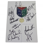 Eleven (11) LPGA World Golf Hall of Fame Members Signed WGHOF Program JSA ALOA