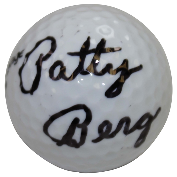 Patty Berg Signed Wilson Advantage 432 Logo Golf Ball JSA ALOA