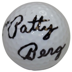 Patty Berg Signed Wilson Advantage 432 Logo Golf Ball JSA ALOA