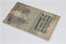 Circa 1947 'How To Play The Old Course at St. Andrews' Booklet
