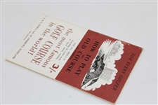 Circa 1960 'How To Play The Old Course at St. Andrews' Booklet - 13th Edition