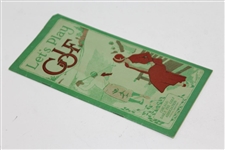 1933 'Let's Play Golf' Chicago Daily Fee Golf Association Official Directory