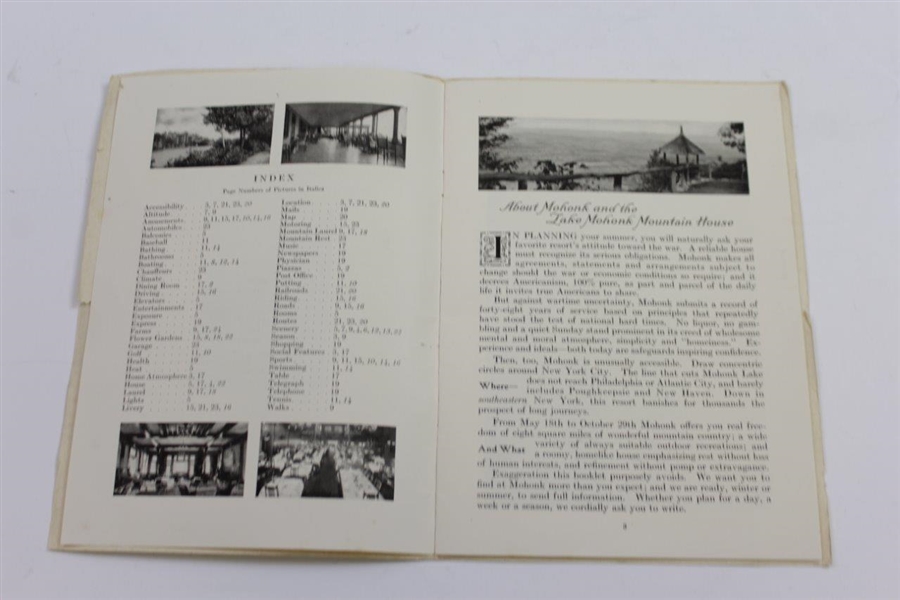 1918 Lake Mohonk Mountain House Forty-Ninth Season Booklet