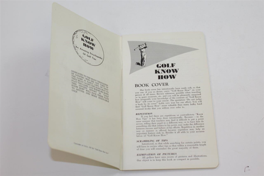 1957 Chock Full of 'Golf Know How' 500 Golf Tips Booklet