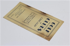 1930 'Golf and Country Clubs of Chicago' Pocket Guide Booklet