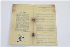 1930 'Golf and Country Clubs of Chicago' Pocket Guide Booklet