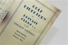 1930 'Golf and Country Clubs of Chicago' Pocket Guide Booklet