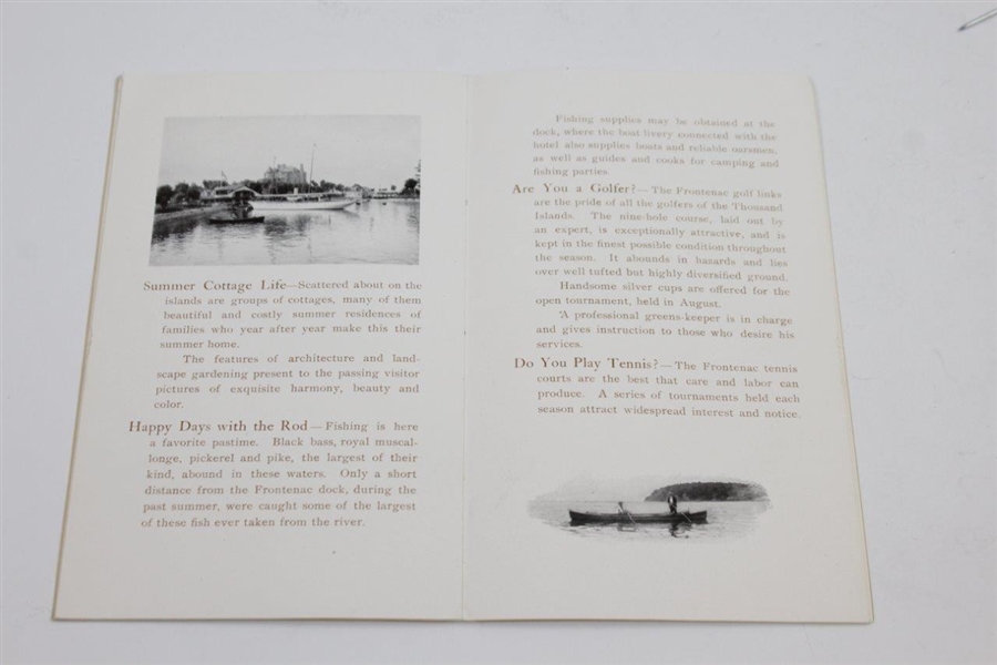 Circa 1900's 'The Fontenac Island' Thousand Islands St. Lawrence River Booklet