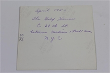 Two 1953 Original Photos of USGA 'The Golf House' in New York City