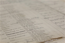 1902 Evening Times Golf Tournament at Musselburgh Bracket/Pairing Sheet - Filled Out